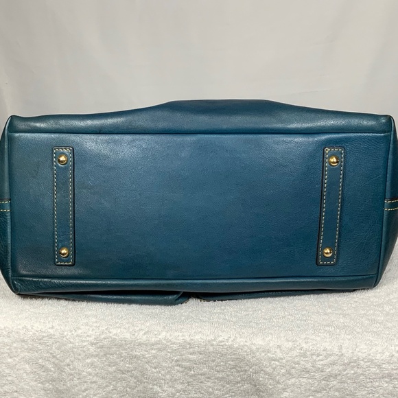 Dooney & Bourke Clayton Blue Satchel Tote - Picture 9 of 16